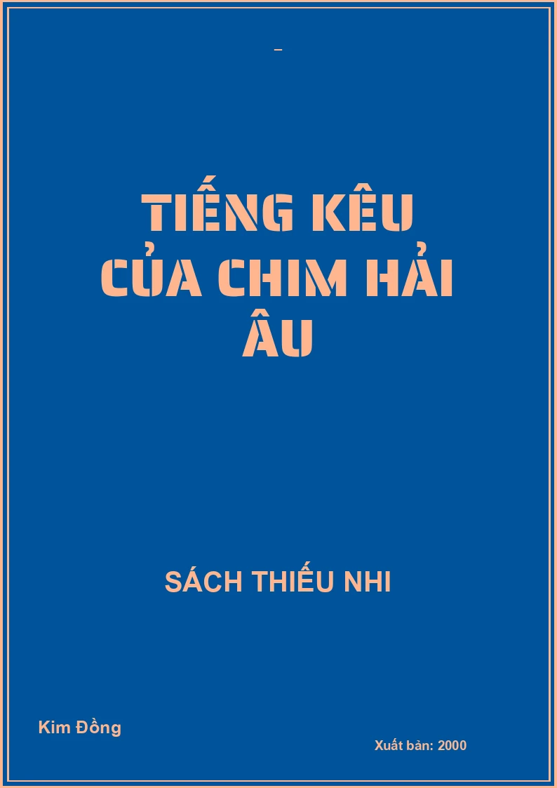 TIẾNG KÊU CỦA CHIM HẢI ÂU