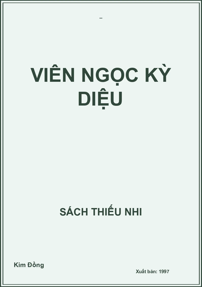 VIÊN NGỌC KỲ DIỆU