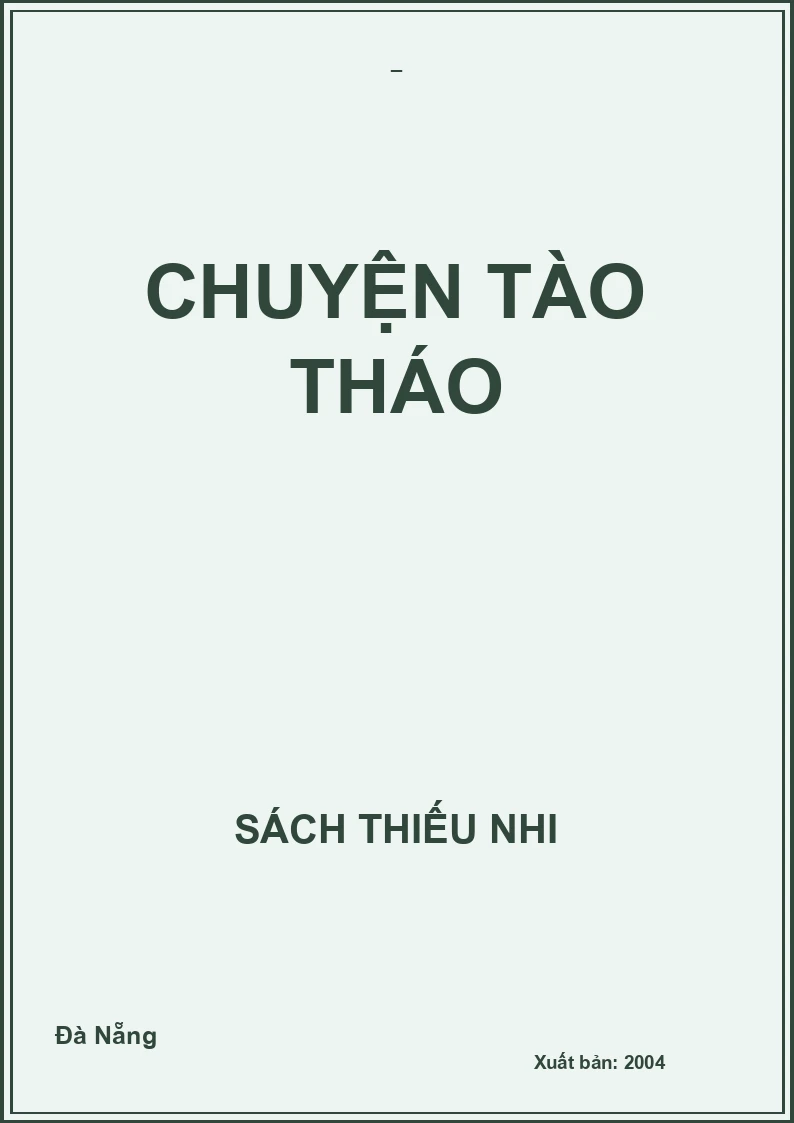CHUYỆN TÀO THÁO