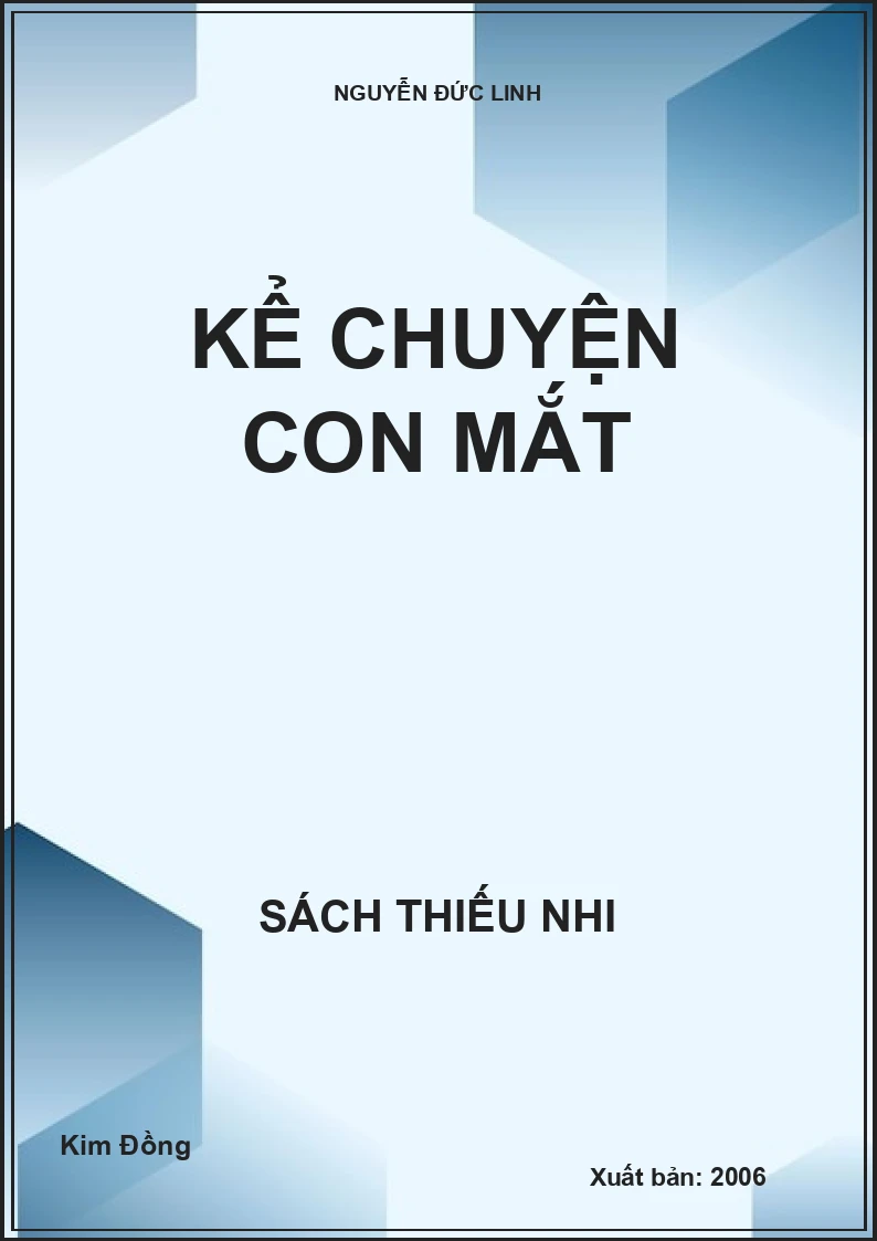 KỂ CHUYỆN CON MẮT
