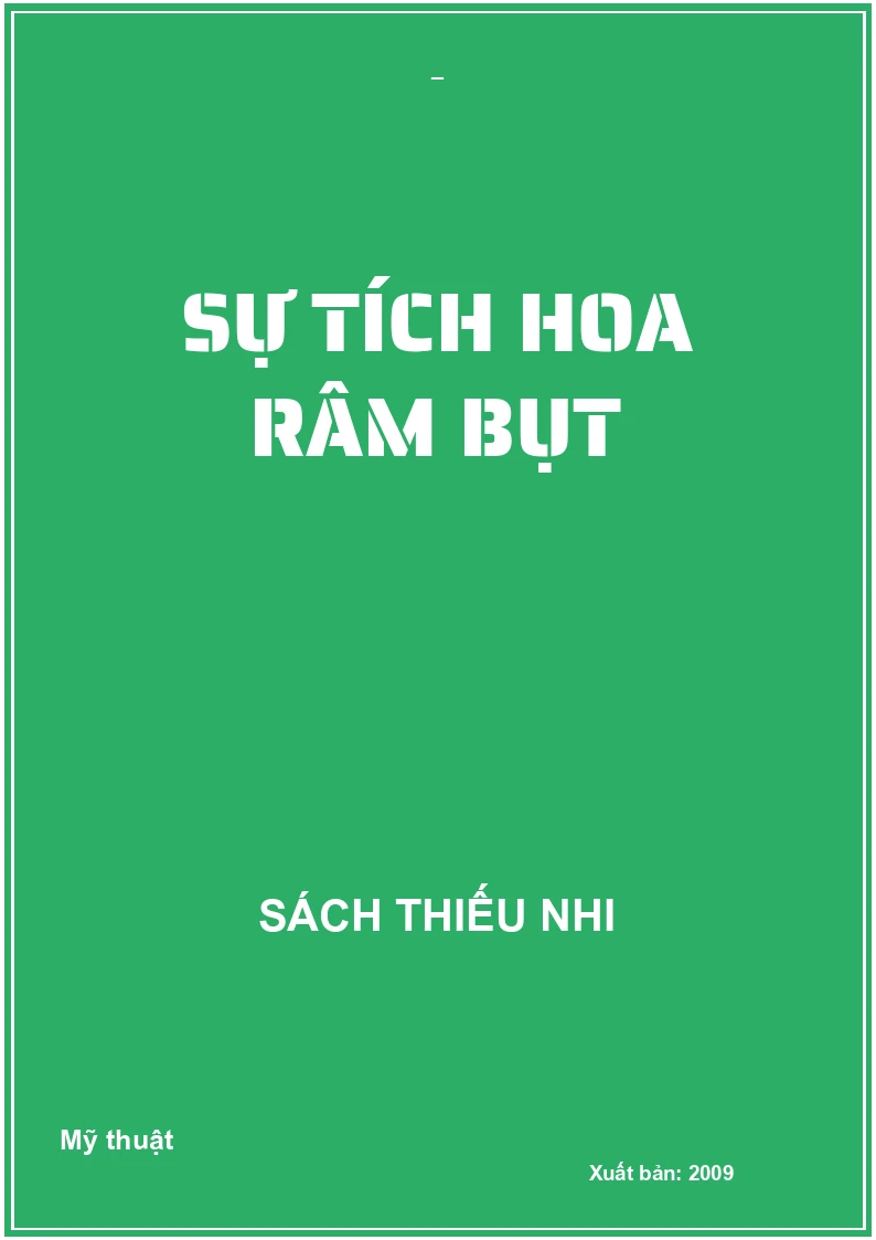 SỰ TÍCH HOA RÂM BỤT