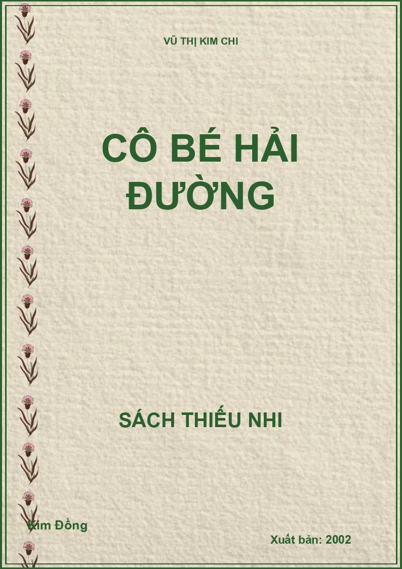 CÔ BÉ HẢI ĐƯỜNG