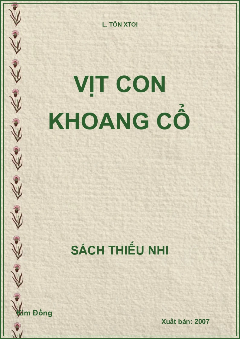 VỊT CON KHOANG CỔ