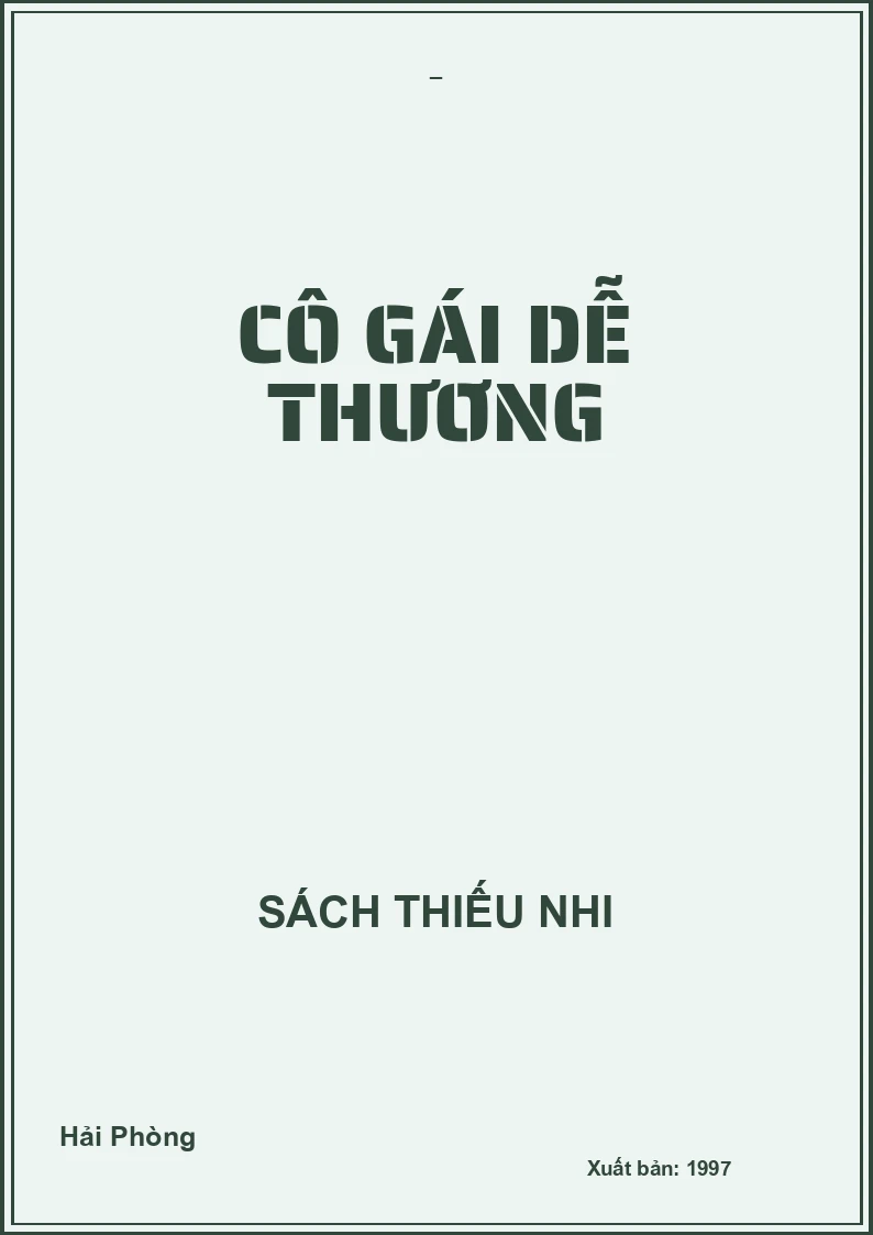 CÔ GÁI DỄ THƯƠNG