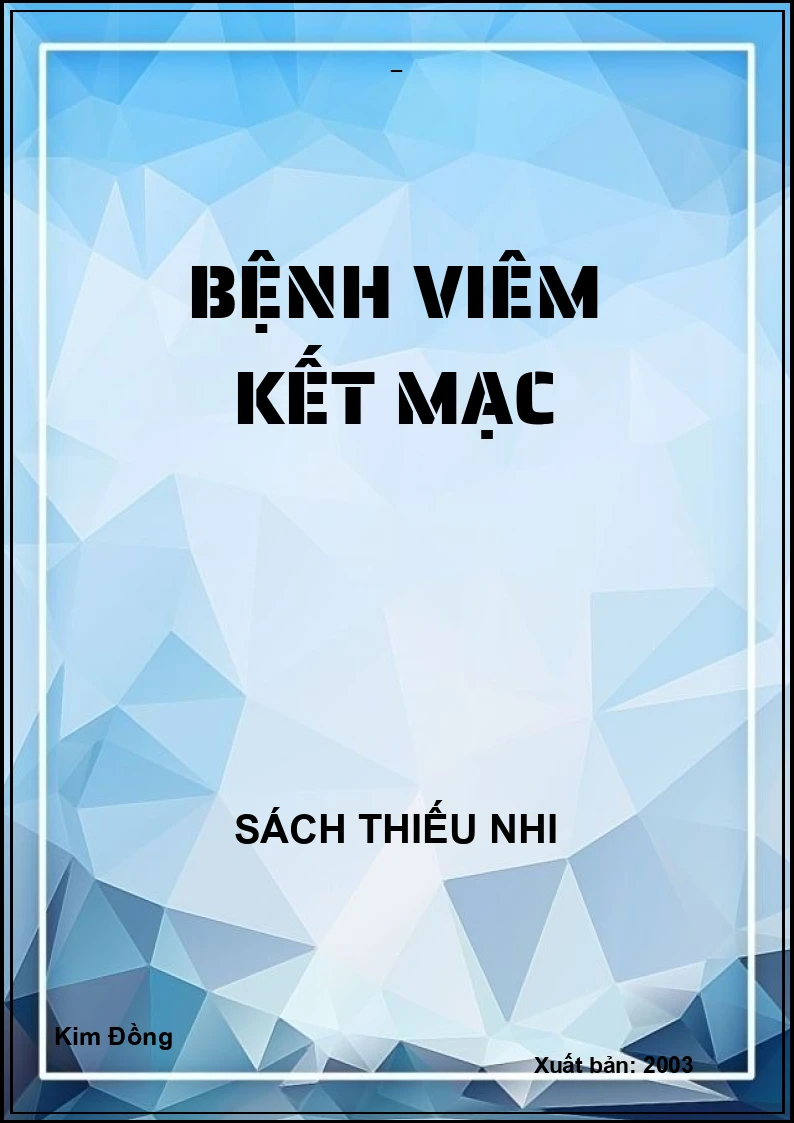 BỆNH VIÊM KẾT MẠC