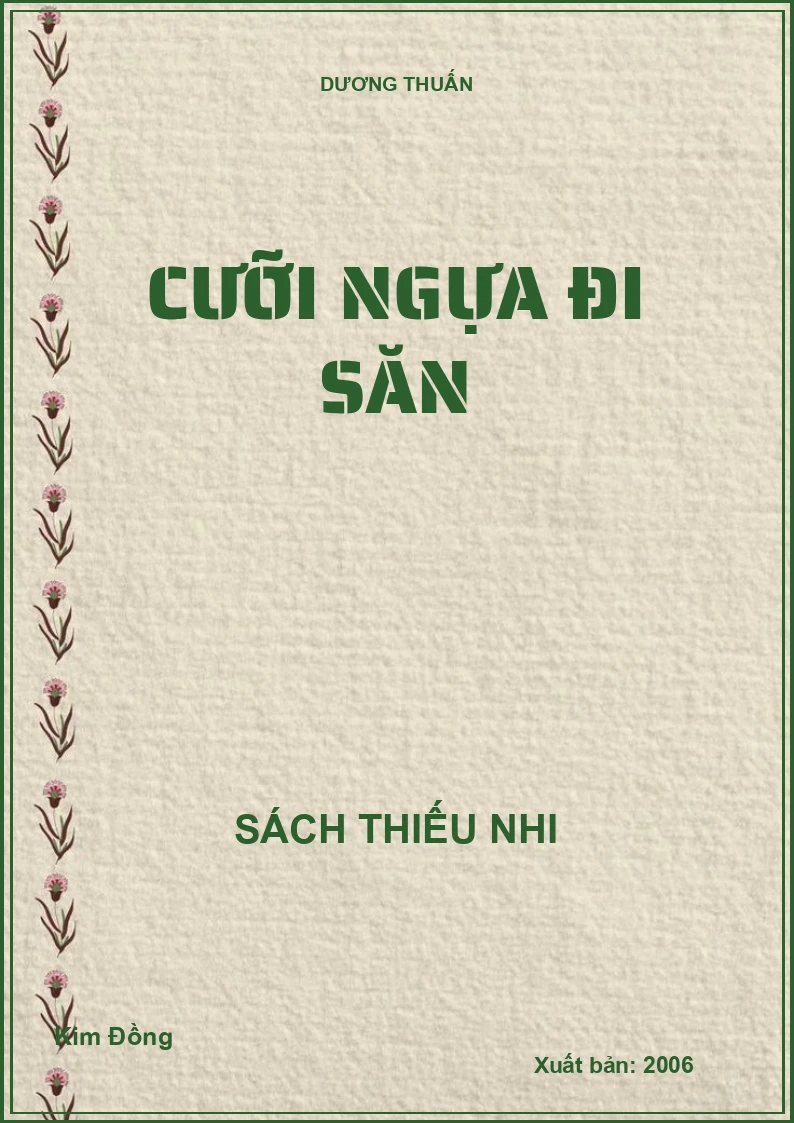CƯỠI NGỰA ĐI SĂN