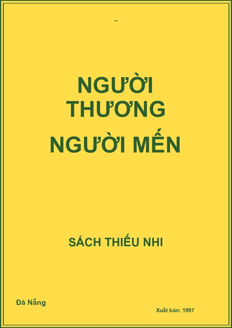 NGƯỜI THƯƠNG NGƯỜI MẾN