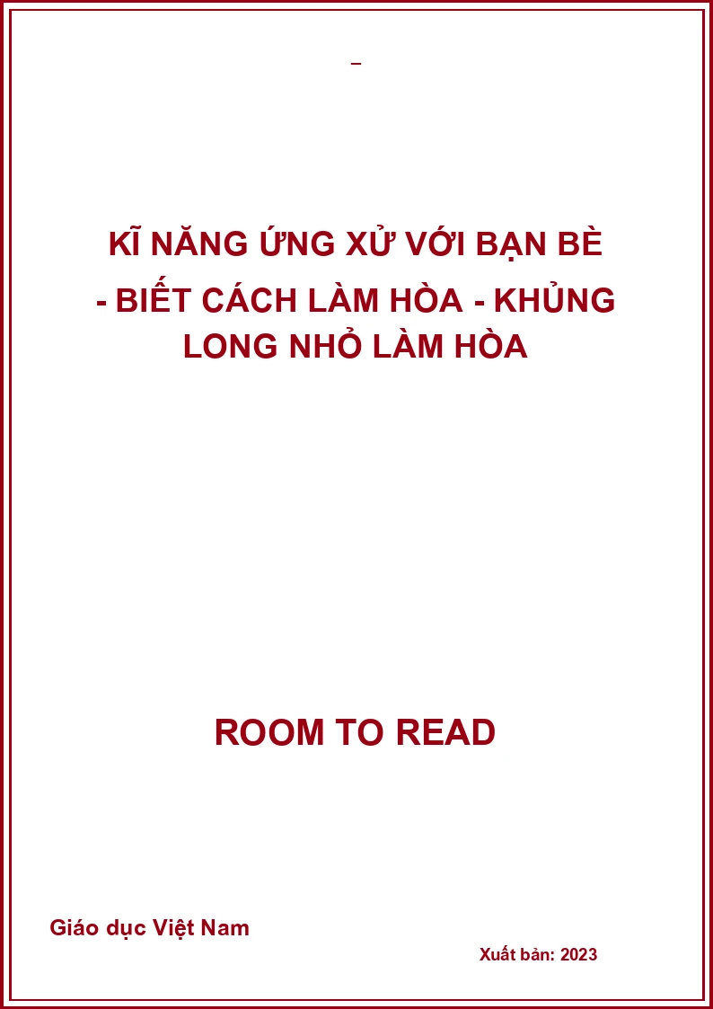 Kĩ năng ứng xử với bạn bè - Biết cách làm hòa - Khủng long nhỏ làm hòa