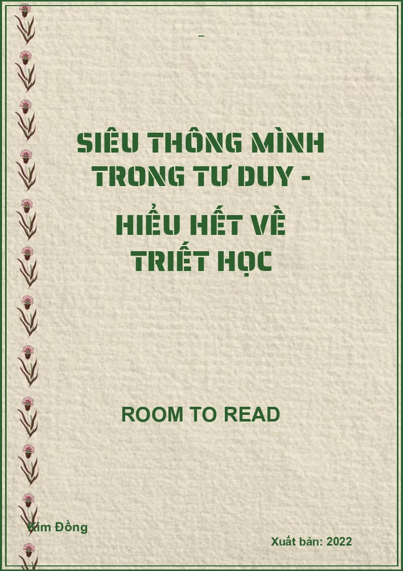Siêu thông mình trong tư duy - Hiểu hết về triết học