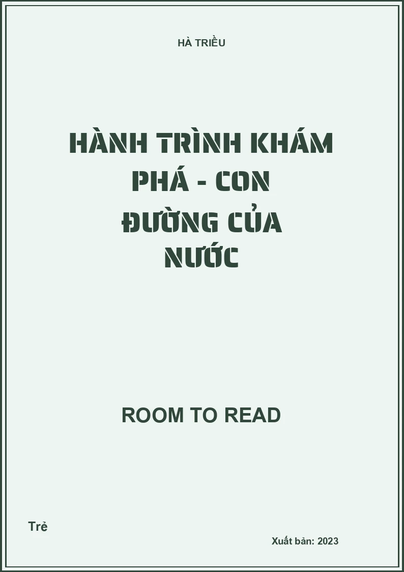 Hành trình khám phá - Con đường của nước