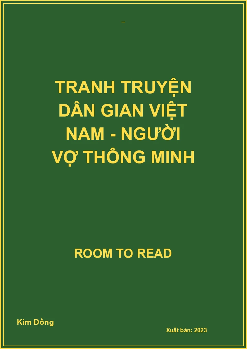 Tranh truyện dân gian Việt Nam - Người vợ thông minh