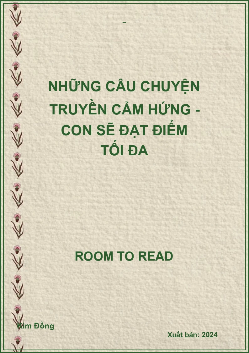 Những câu chuyện truyền cảm hứng - Con sẽ đạt điểm tối đa