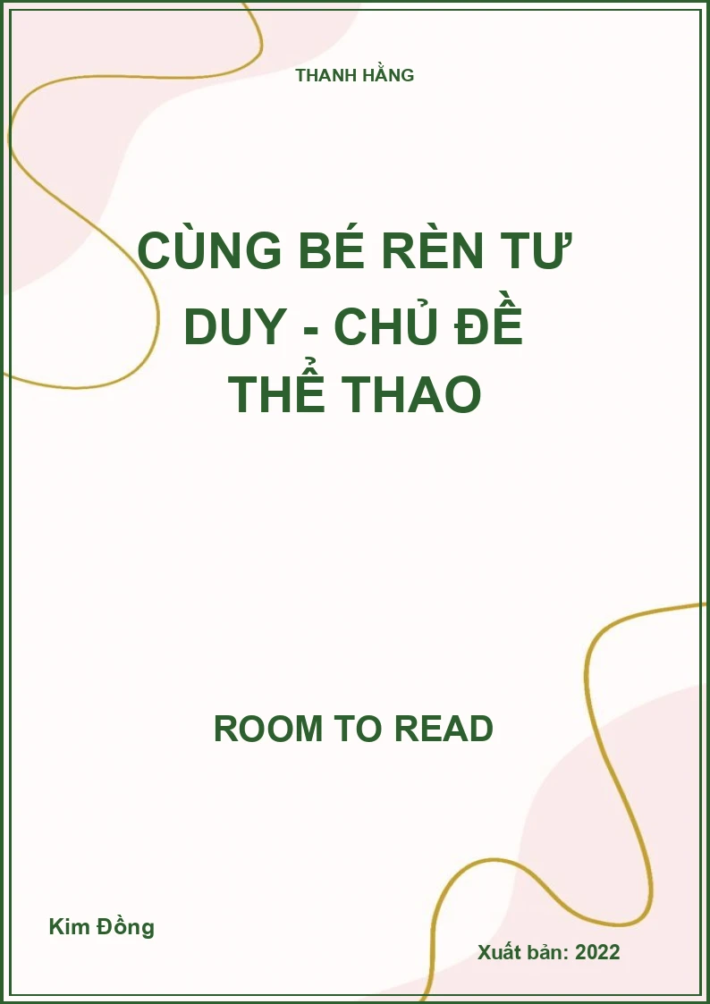 Cùng bé rèn tư duy - Chủ đề thể thao