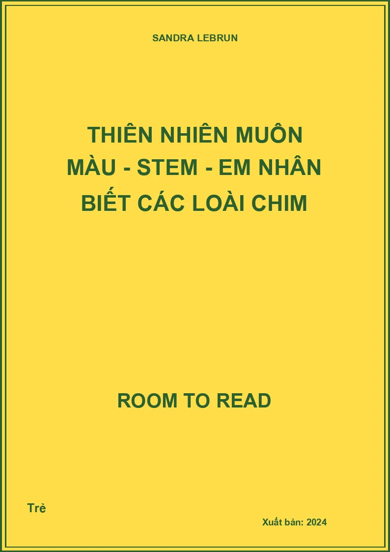 Thiên Nhiên Muôn Màu - STEM - Em Nhân Biết Các Loài Chim