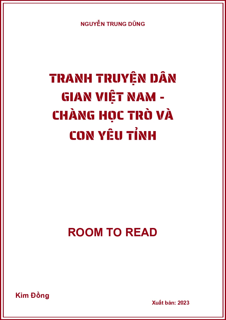 Tranh truyện dân gian Việt Nam - Chàng học trò và con yêu tỉnh
