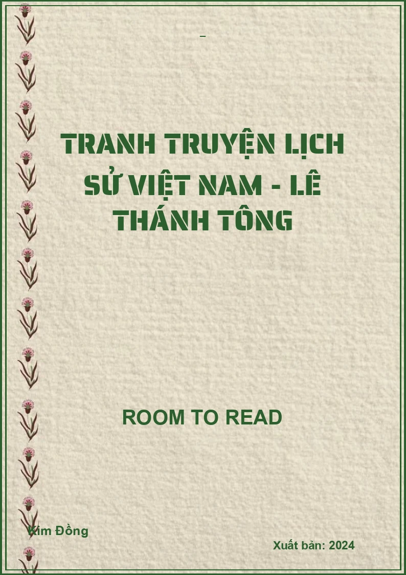 Tranh Truyện Lịch Sử Việt Nam - Lê Thánh Tông