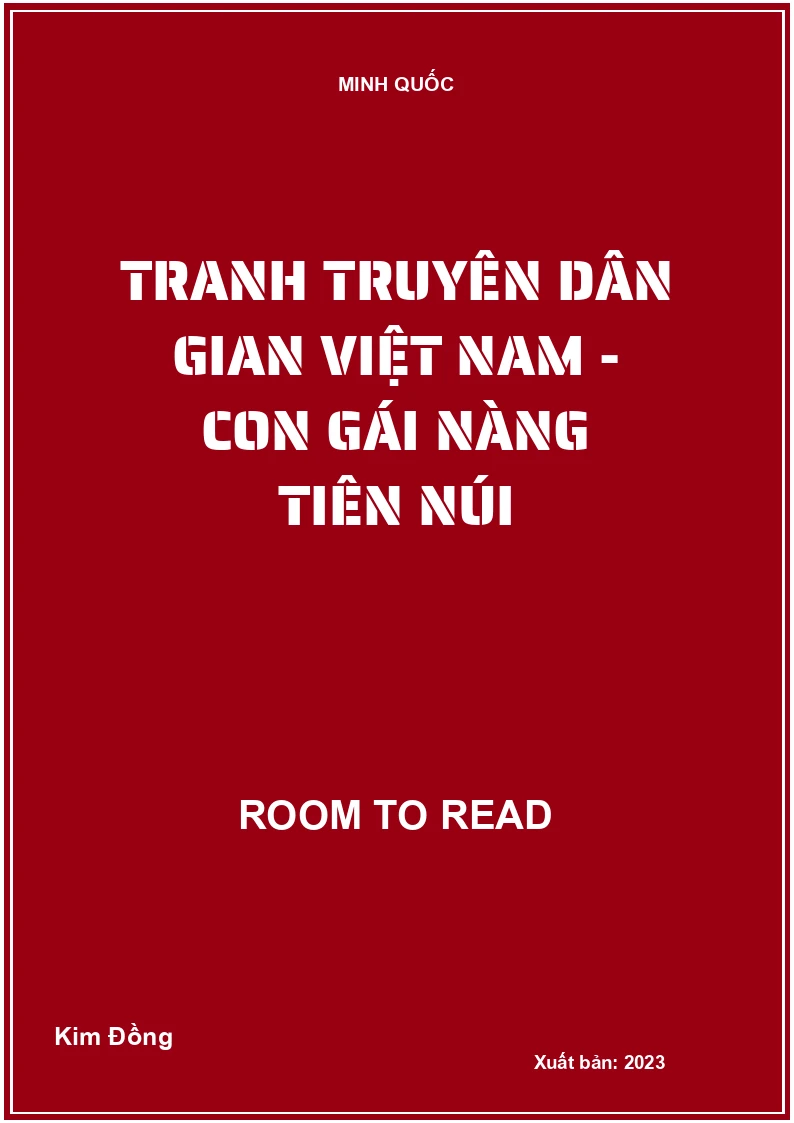 Tranh truyên dân gian Việt Nam - Con gái nàng tiên núi