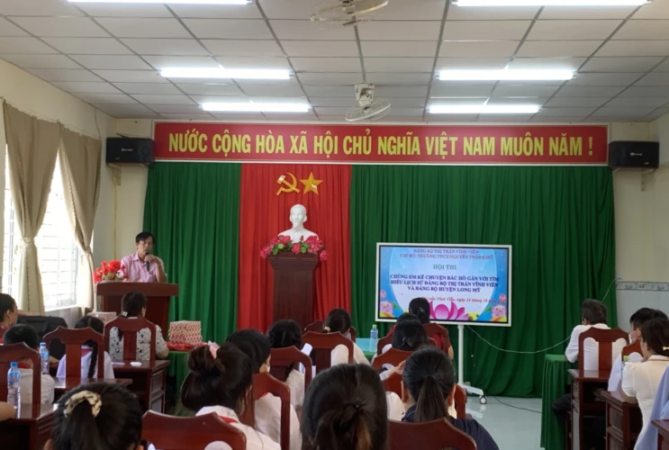 Tổ chức Hội thi "Chúng em kể chuyện Bác Hồ" gắn với tìm hiểu lịch sử Đảng bộ Thị trấn Vĩnh Viễn và Đảng bộ huyện Long Mỹ