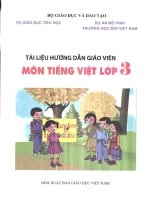 Tài liệu hướng dẫn giảng dạy môn Tiếng Việt lớp 3 - VNEN