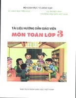 Tài liệu hướng dẫn giảng dạy môn Toán lớp 3 - VNEN