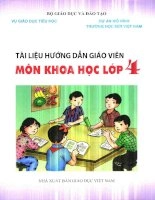 Tài liệu hướng dẫn giảng dạy môn Khoa Học lớp 4