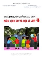 Tài liệu hướng dẫn giảng dạy môn Lịch sử & Địa lí 4