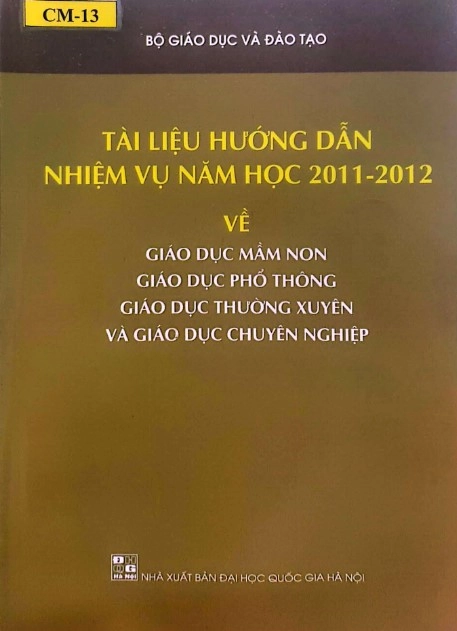 Tài liệu nhiệm vụ năm học 2011 – 2012