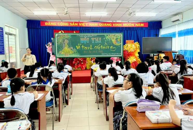 Hội thi vẽ tranh “Cần Thơ trong mắt em” – Sân chơi sáng tạo dành cho học sinh Tiểu học An Thới 2