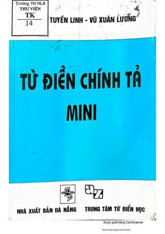 Từ điển chính tả mini