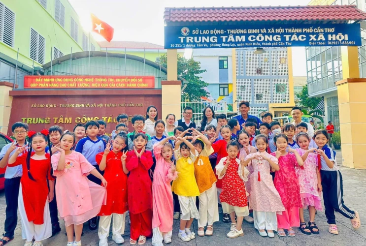 Hành trình sẻ chia yêu thương – Mùa xuân ấm áp tại Trung tâm Công tác Xã hội TP. Cần Thơ