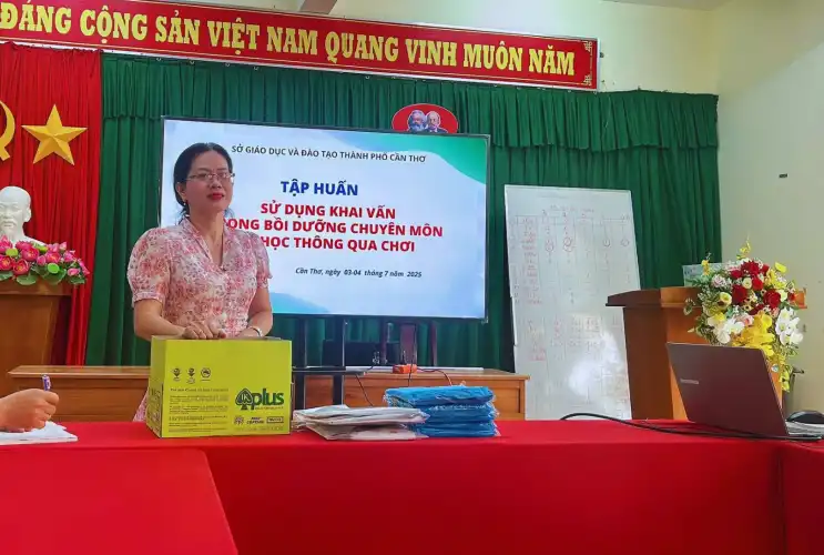 Trường Tiểu học Cái Khế 1 tổ chức tập huấn chuyên môn chuẩn bị năm học mới 2025 – 2026