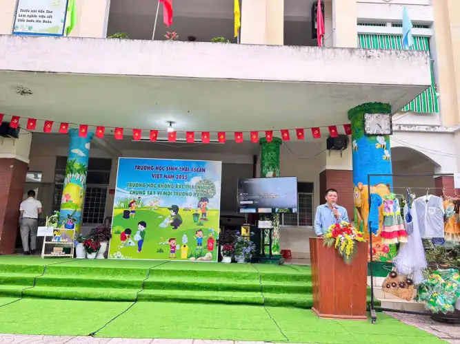 Lễ phát động tham gia mô hình “Trường học sinh thái ASEAN Việt Nam năm 2025 – Trường học không rác thải nhựa”