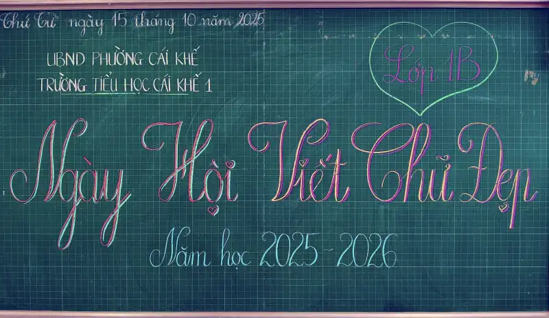 Trường Tiểu Học Cái Khế 1 Tham Gia Ngày Hội “Viết Chữ Đẹp – Rèn Nét Chữ, Rèn Nết Người”