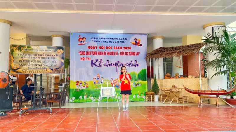 Trường Tiểu học Cái Khế 1 tổ chức hội thi “Kể chuyện theo sách” hưởng ứng Ngày Sách và Văn hóa đọc Việt Nam