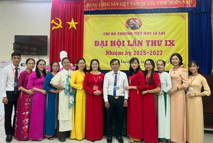 Đại hội Đảng viên Chi bộ trường Tiểu học Lê Lợi lần thứ IX, nhiệm kỳ 2025-2027