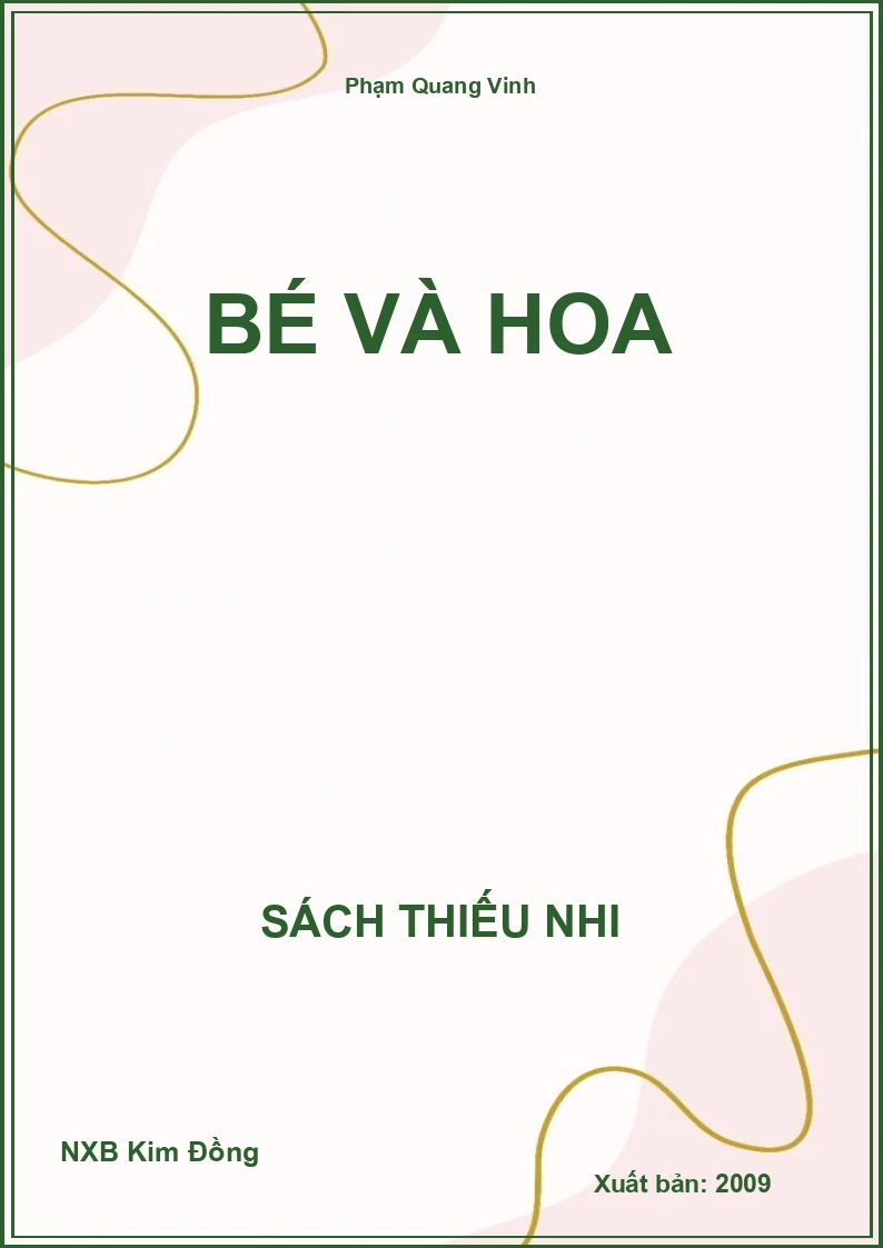 Bé và hoa