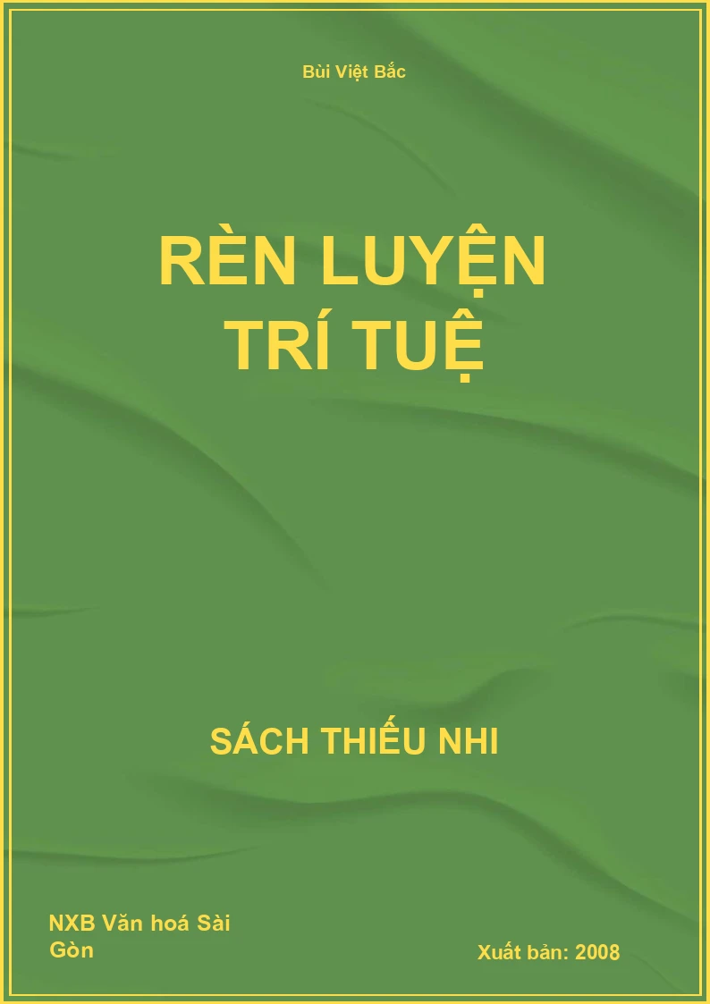 Rèn luyện trí tuệ