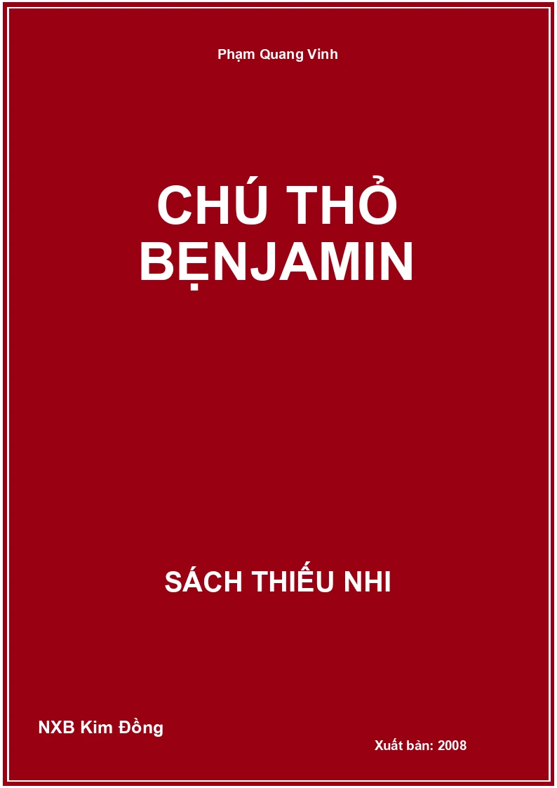 Chú thỏ Benjamin