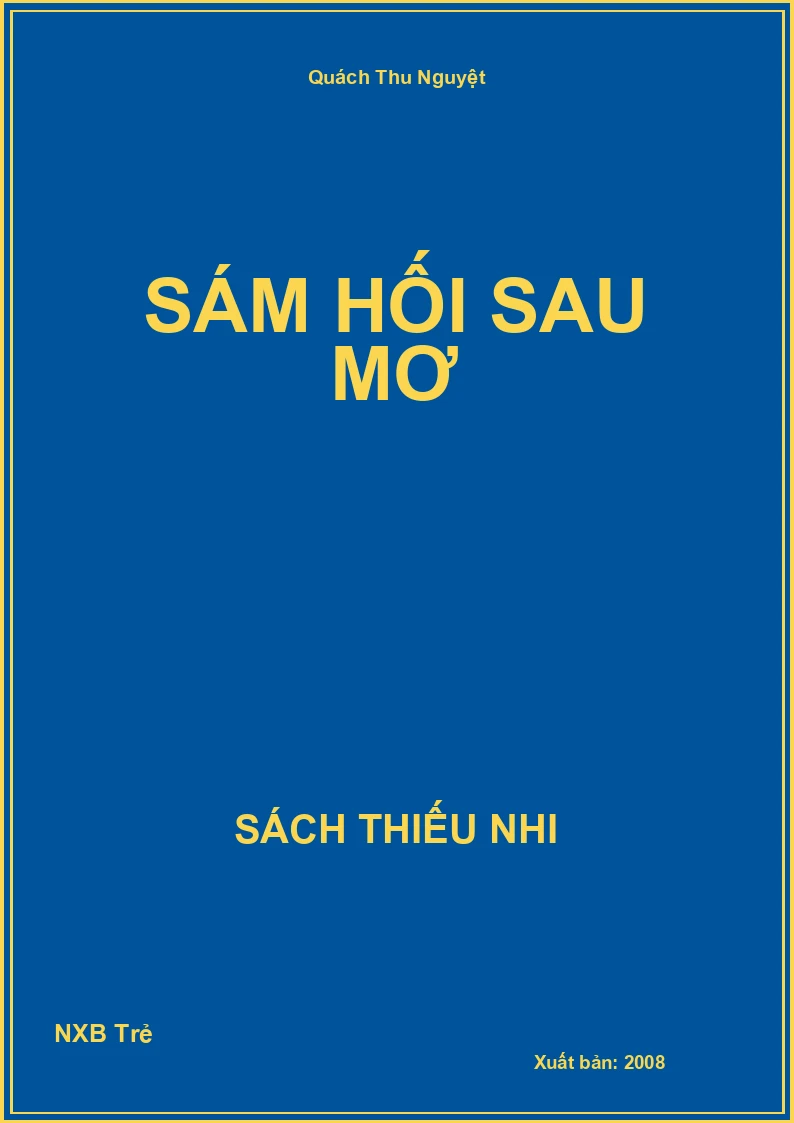 Sám hối sau mơ