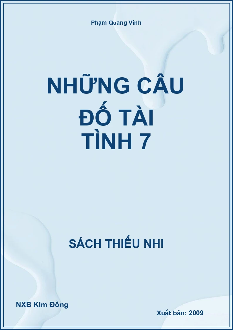 Những câu đố tài tình 7