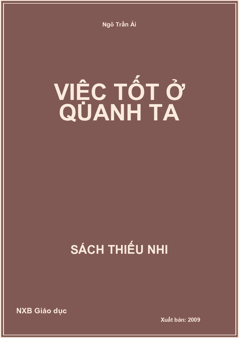 Việc tốt ở quanh ta