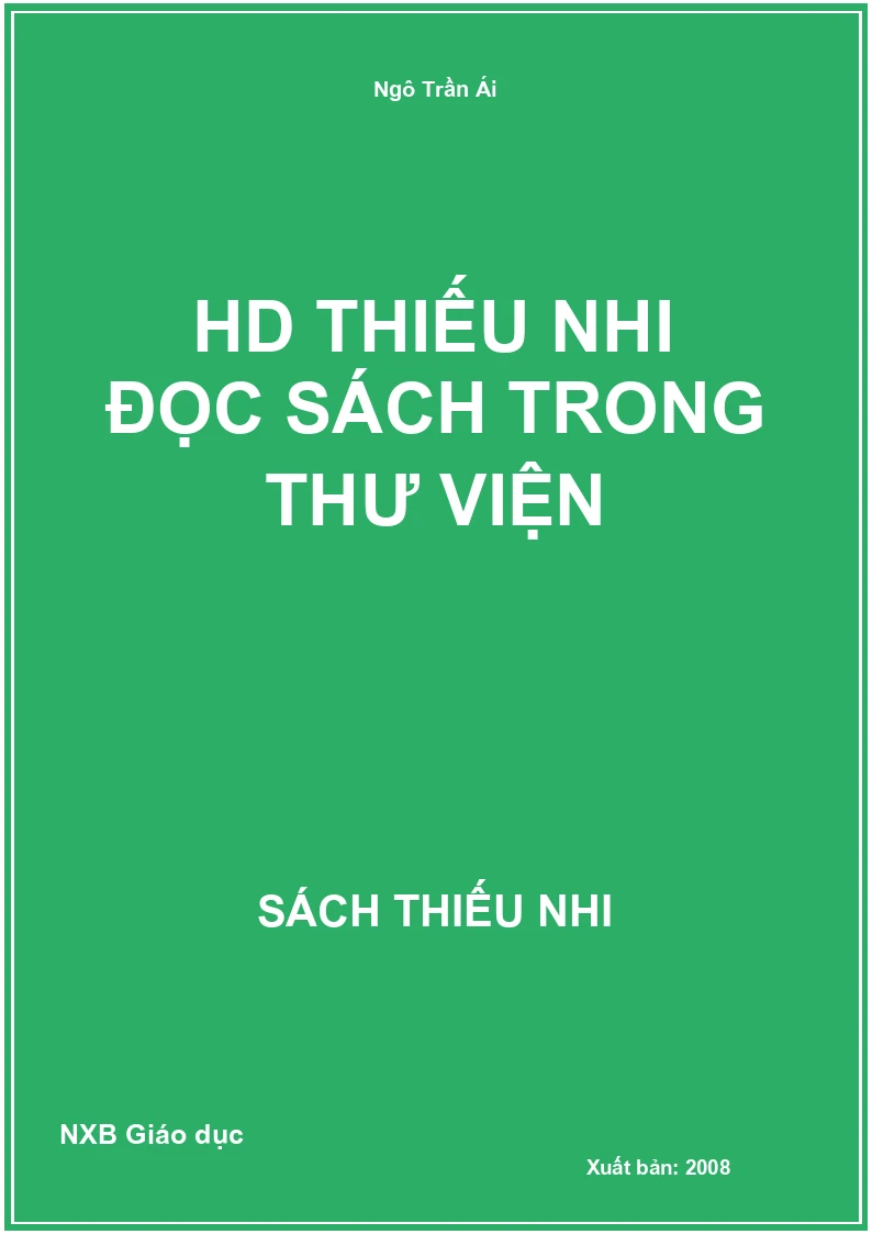HD Thiếu nhi đọc sách trong thư viện