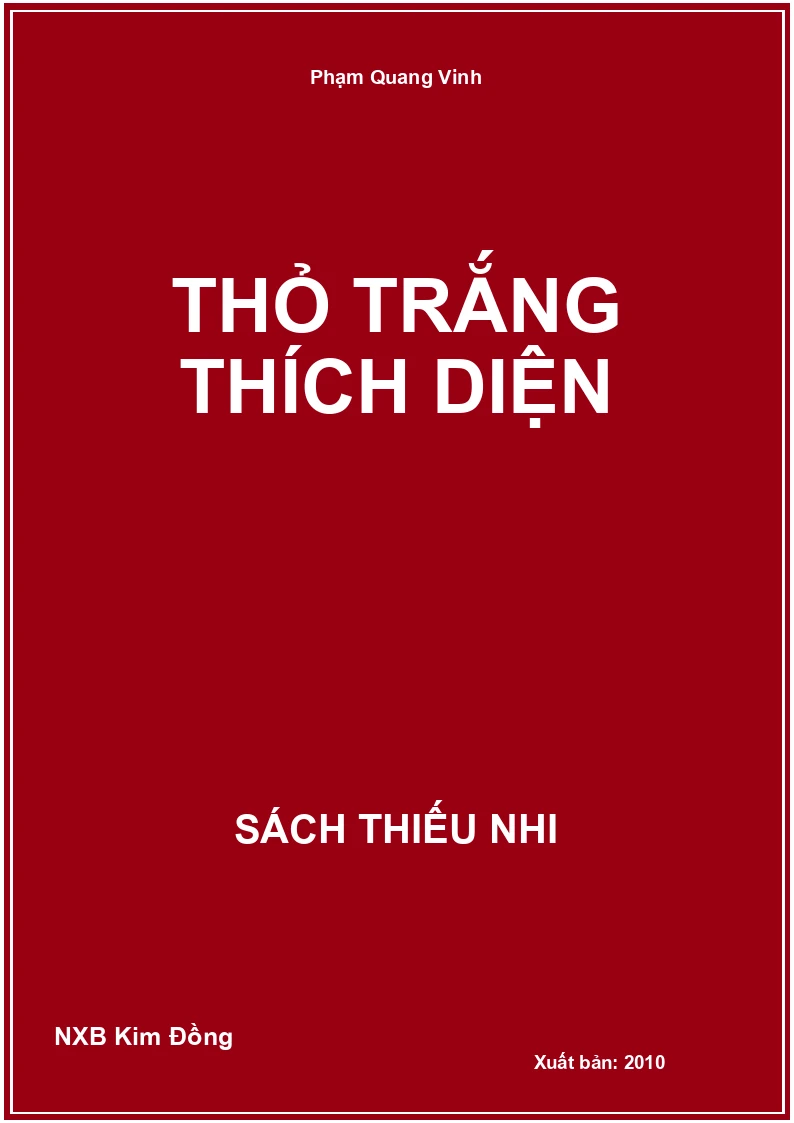 Thỏ trắng thích diện