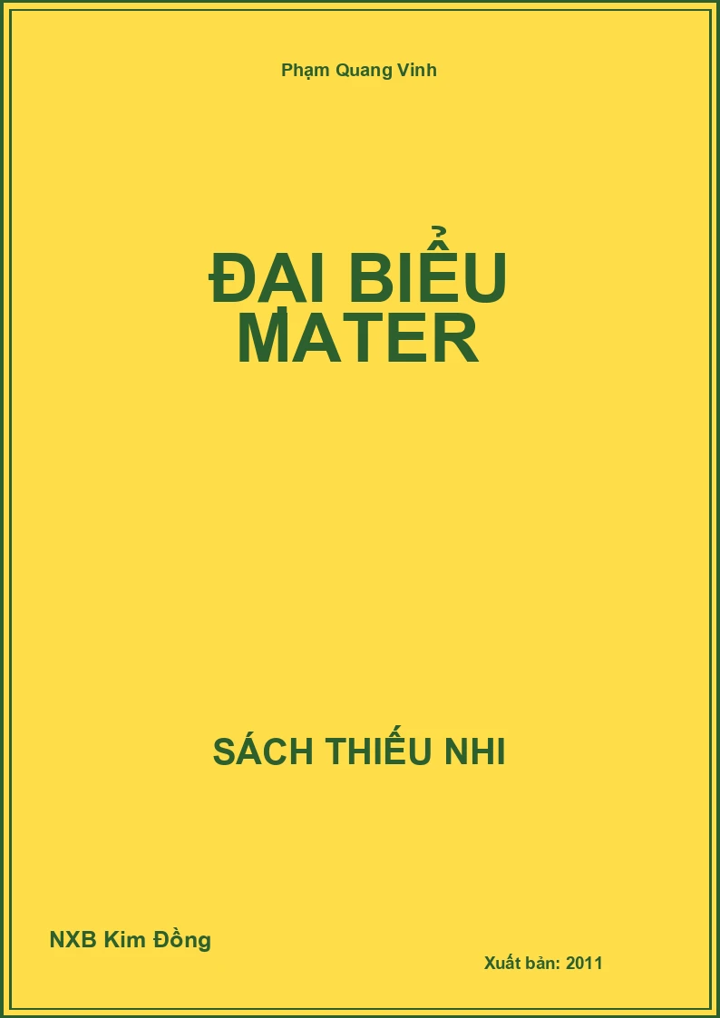 Đại biểu Mater