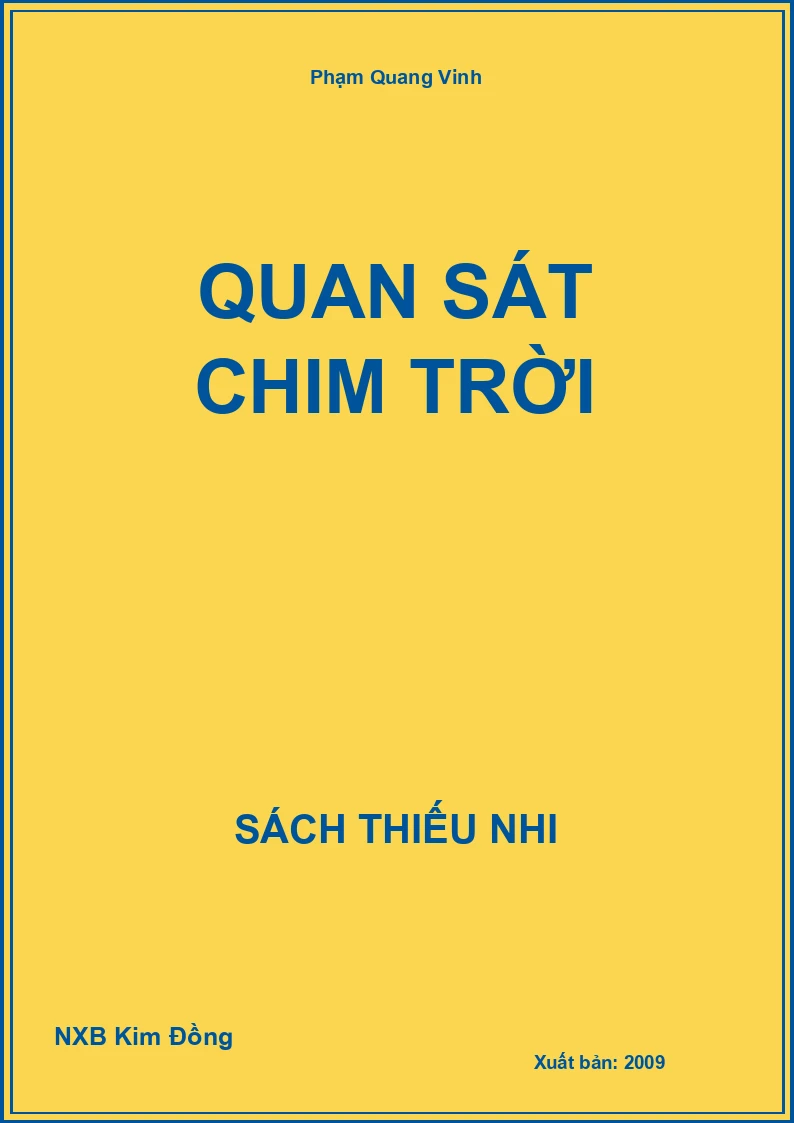 Quan sát chim trời