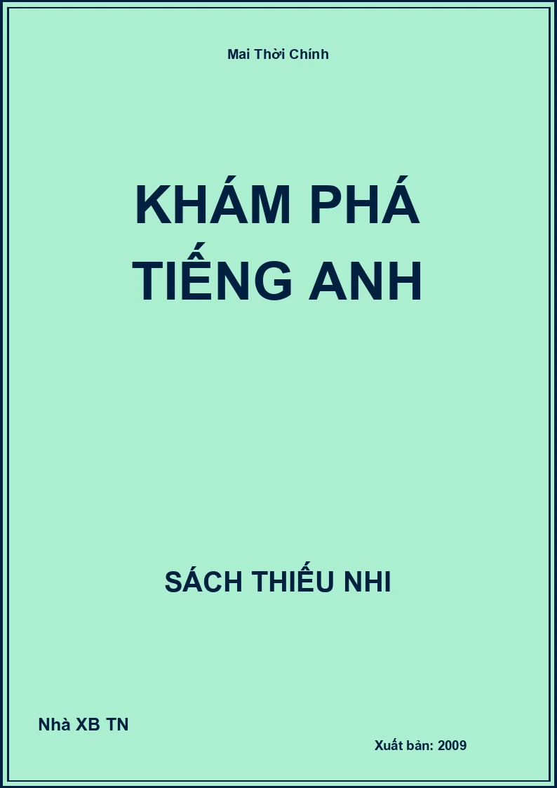 Khám phá Tiếng Anh