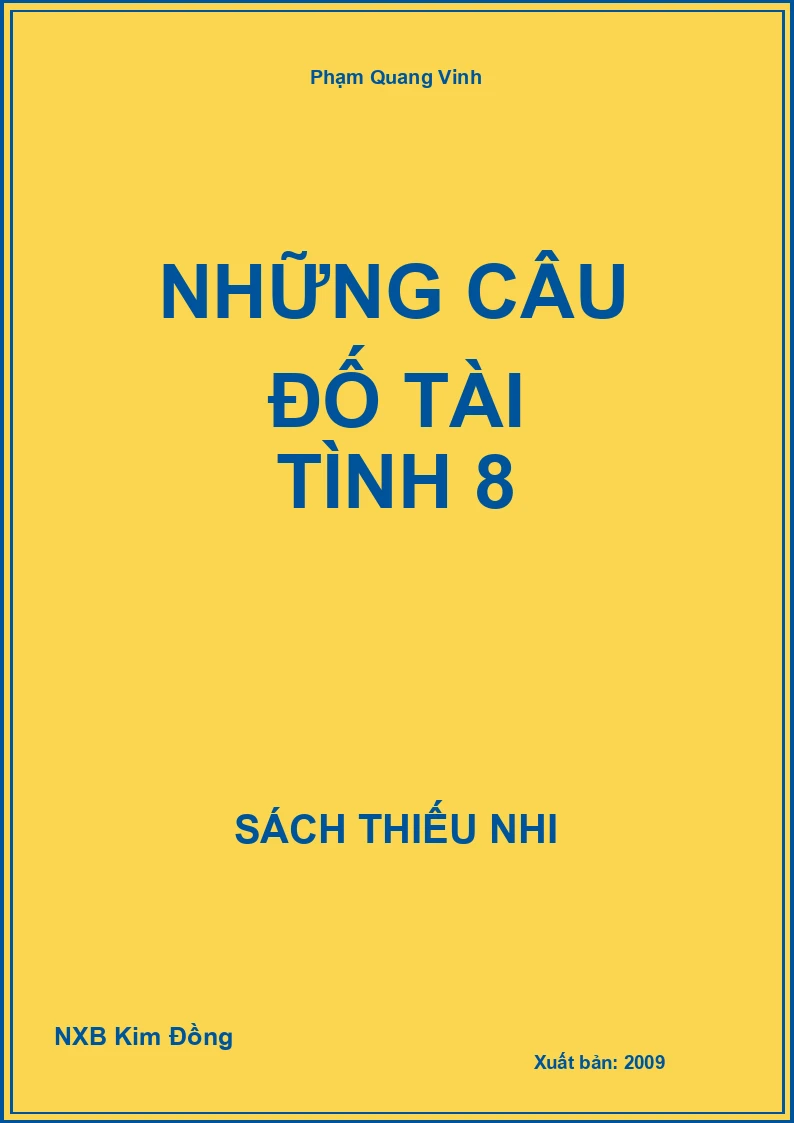 Những câu đố tài tình 8