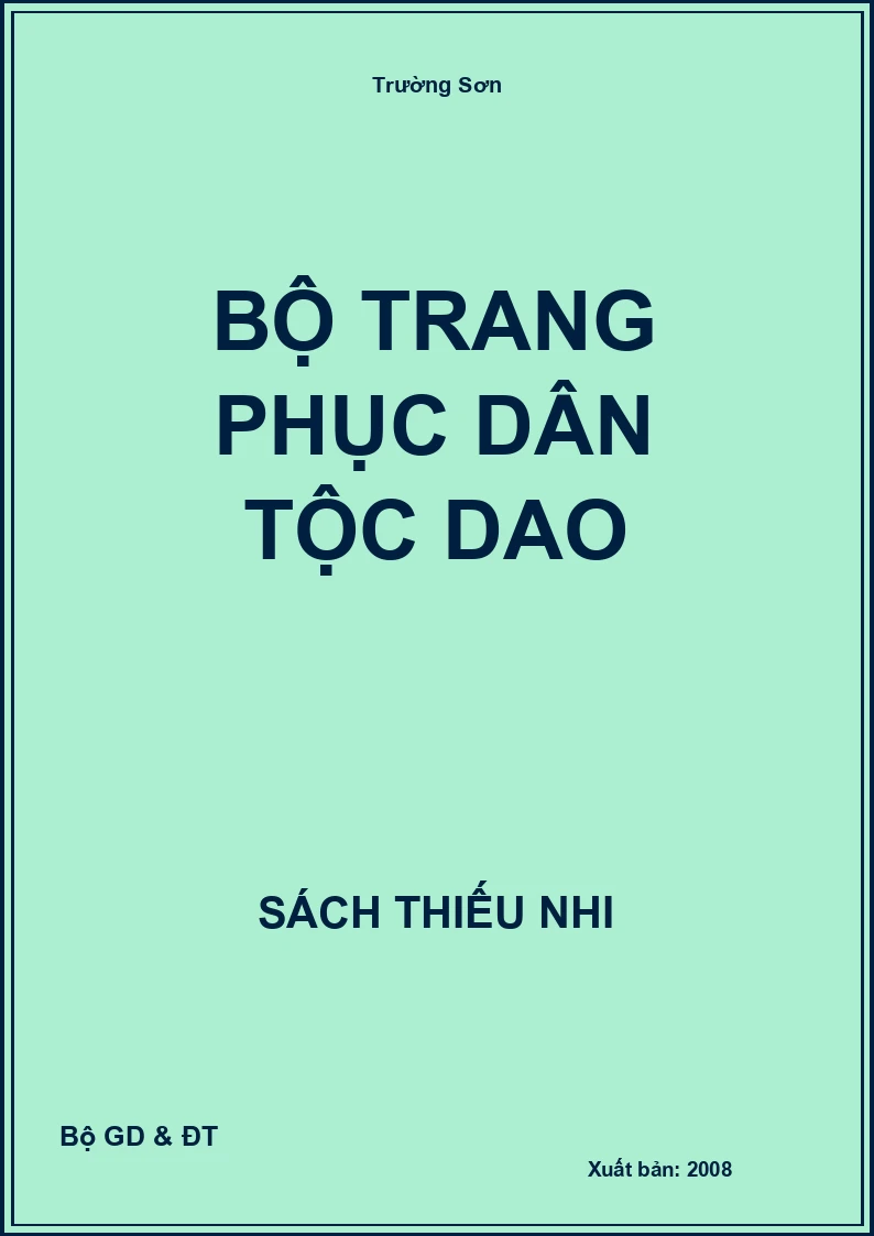 Bộ trang phục dân tộc Dao