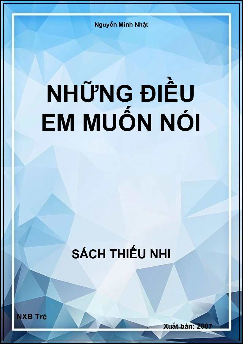 Những điều em muốn nói