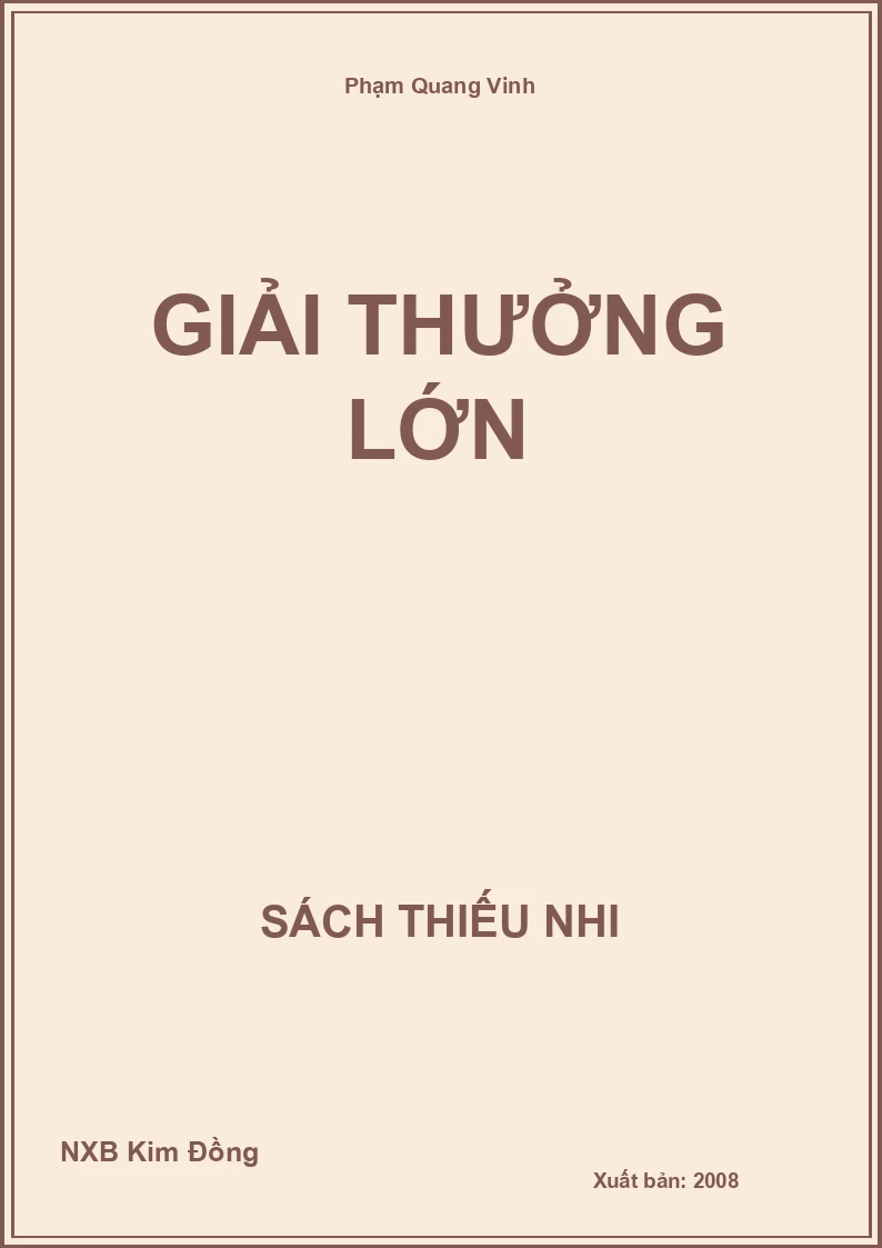Giải thưởng lớn